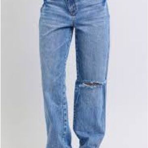 Judy Blue Crisscross High Rise Dad Jean
